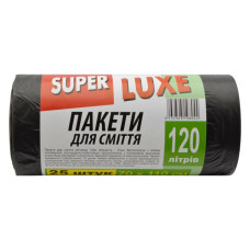 Пакет для сміття поліетиленовий 120л Super Luxe 25шт