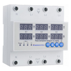 Реле контролю напруги та струму Аско RKV 4P 63A