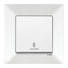 Вимикач прохідний Viko 0063 Meridian з підсвічуванням білий
