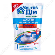 Бальзам для миття посуду Чистый дом doy-pack Мандарин 500мл