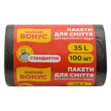 Пакет для сміття Бонус 35л 100шт