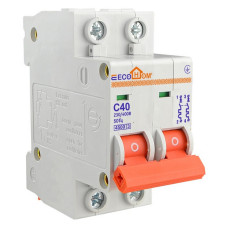 Автомат двополюсний Acko Ecohome ECO-2/40 серія С 40А 4.5kA