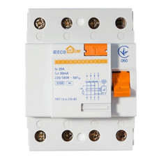 Пристрій захисного відключення Ecohome ECO 4х25A/30мА