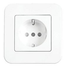 Розетка Viko 0043 ROLLINA зі шторками біла