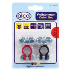 Клеми акумуляторні ALCA 509100 2шт свинець кольорові