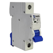 Автоматичний вимикач Takel ВА63-С однополюсний 6kA 6A