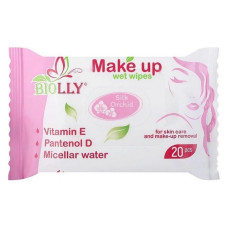 Вологі серветки Biolly make up 20шт