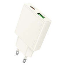 Мережевий зарядний пристрій Hoco N45 Biscuit PD30W плюс QC3.0 charger EU білий
