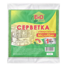 Серветка мікрофібра ТМ EKO універсальна 1шт 30х30