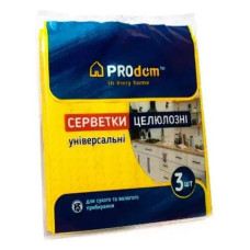 Серветки ТМ Prodom целюлозні 3шт 15.5х15.5