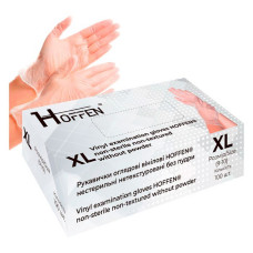 Рукавички Hoffen вінілові розмір XL 50 пар