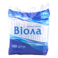 Ватні палочки Віола 160шт