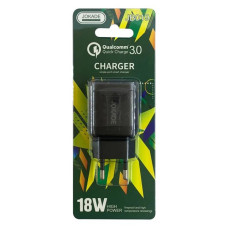 Мережевий зарядний пристрій Jokade JB019 QC 3.0 1USB 18W чорний Мережевий зарядний пристрій Jokade JB019 QC 3.0 1USB 18W чорний