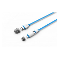 Кабель Ldnio LC82 2 в 1 Micro USB plus Lightning довжина 1м помаранчевий Кабель Ldnio LC82 2 в 1 Micro USB plus Lightning довжина 1м помаранчевий