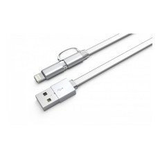 Кабель Ldnio LC84 2 в 1 Micro USB plus Lightning довжина 1м білий Кабель Ldnio LC84 2 в 1 Micro USB plus Lightning довжина 1м білий