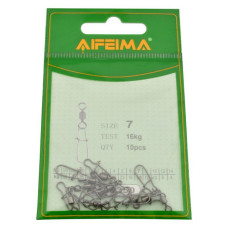 Карабін з вертлюгом Fiema 7 10шт F4 Карабін з вертлюгом Fiema 7 10шт F4