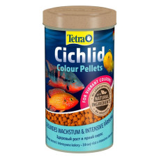 Корм Tetra Cichlid Colour для всіх цихлід для яскравості фарбування гранули 500мл