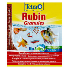 Корм сухий Tetra Rubin Granules для акваріумних рибок для яскравості фарбування в гранулах 15г