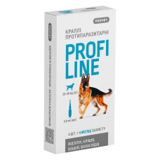 Краплі Природа Provet PROFILINE для собак 20-40кг інсектоакарицид 4 піпетки по 3мл