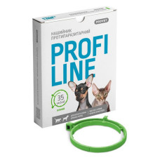 Нашийник Природа Provet PROFILINE для котів та собак інсектоакарицид 35см кораловий