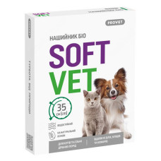 Нашийник Природа Provet SOFTVET БІО для котів та собак дрібних порід репелентний 35см
