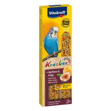Ласощі VITAKRAFT Kracker Original Apricot Fig крекер для декоративних папуг з фруктами 2шт Ласощі VITAKRAFT Kracker Original Apricot Fig крекер для декоративних папуг з фруктами 2шт