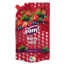 Крем-мило JAM! Ягідний мікс з гліцерином дой-пак 900г