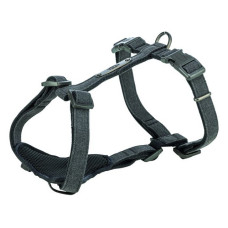 Шлей Trixie CityStyle H-harness для собак бавовна XS-S 30-44см 10мм чорний
