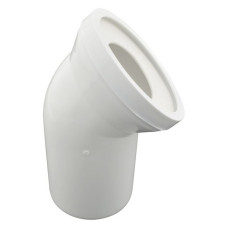 Фанова труба Extra Plast TG d110mm 45жорстка випуск 110мм кут 45для підключення унітазу Фанова труба Extra Plast TG d110mm 45жорстка випуск 110мм кут 45для підключення унітазу