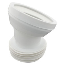 Фанова труба Extra Plast TG k 22.5 жорсткий випуск d115мм кут 22.5 для підключення унітазу Фанова труба Extra Plast TG k 22.5 жорсткий випуск d115мм кут 22.5 для підключення унітазу