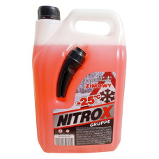 Омивач для скла NitroX зимовий -25 каністра з носиком Карамель 4л червоний