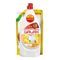 Набір Galax концентрована рідина для миття посуду Лимон 950мл та FAMILY рідке мило ківі манго