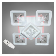 Люстра LED Diasha світлодіодна 190Вт 12х60х60см 8157/4 плюс 4WH LED 3color dimmer білий