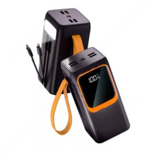 Портативний зарядний пристрій Aspor A350 50000mAh 22.5W з ліхтариком Lightning/TypeC чорний