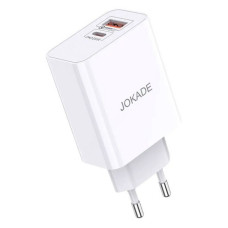 Мережевий зарядний пристрій Jokade JB027 USB плюс USB-C/PD25W/QC3.0 білий Мережевий зарядний пристрій Jokade JB027 USB плюс USB-C/PD25W/QC3.0 білий