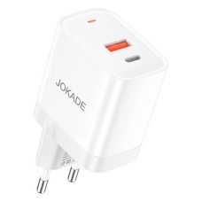 Мережевий зарядний пристрій Jokade JB081 USB плюс USB-C/PD30W/QC3.0 білий Мережевий зарядний пристрій Jokade JB081 USB плюс USB-C/PD30W/QC3.0 білий