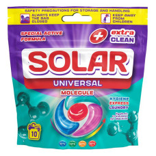 Капсули для прання білизни Solar Universal MOLECULE 10шт Зіп пакет