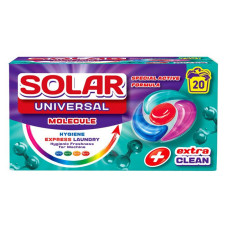 Капсули для прання білизни Solar Universal MOLECULE 20шт коробка