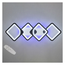 Люстра LED Diasha світлодіодна 70Вт 12х22х68см H8060/2 2 BK LED 3color dimmer чорний