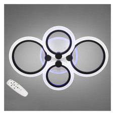 Люстра LED Diasha світлодіодна з пультом та димером A8022/4 BK LED 3color 80Вт 13х40х62см чорний
