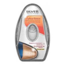 Губка-блиск Silver Premium для взуття з дозатором натуральна 6мл