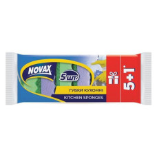 Губки кухонні Novax 5шт плюс 1 тш