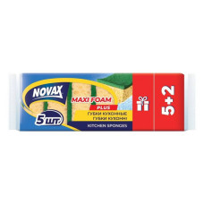Губки кухонні Novax Maxi Foam 5 плюс 2шт