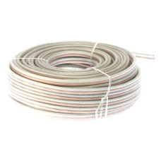 Кабель акустичний обміднений 2х2.5 силікон прозорий