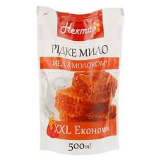 Мило рідке Нектар Мед із молоком doy-pack 500мл