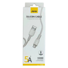 Кабель Aspor A080 Micro USB 5А 1м білий