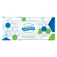 Серветки вологі Superfresh Антибактеріальні 120шт