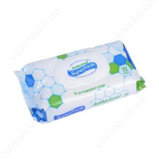 Серветки вологі Superfresh Антибактеріальні з клапаном 72шт