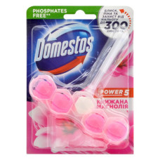 Туалетний блок для унітазу Domestos Power 5 Крижана магнолія 55г