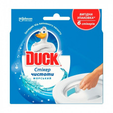 Стікер чистоти для унітазу Duck Гігієна і білизна Морський 6шт